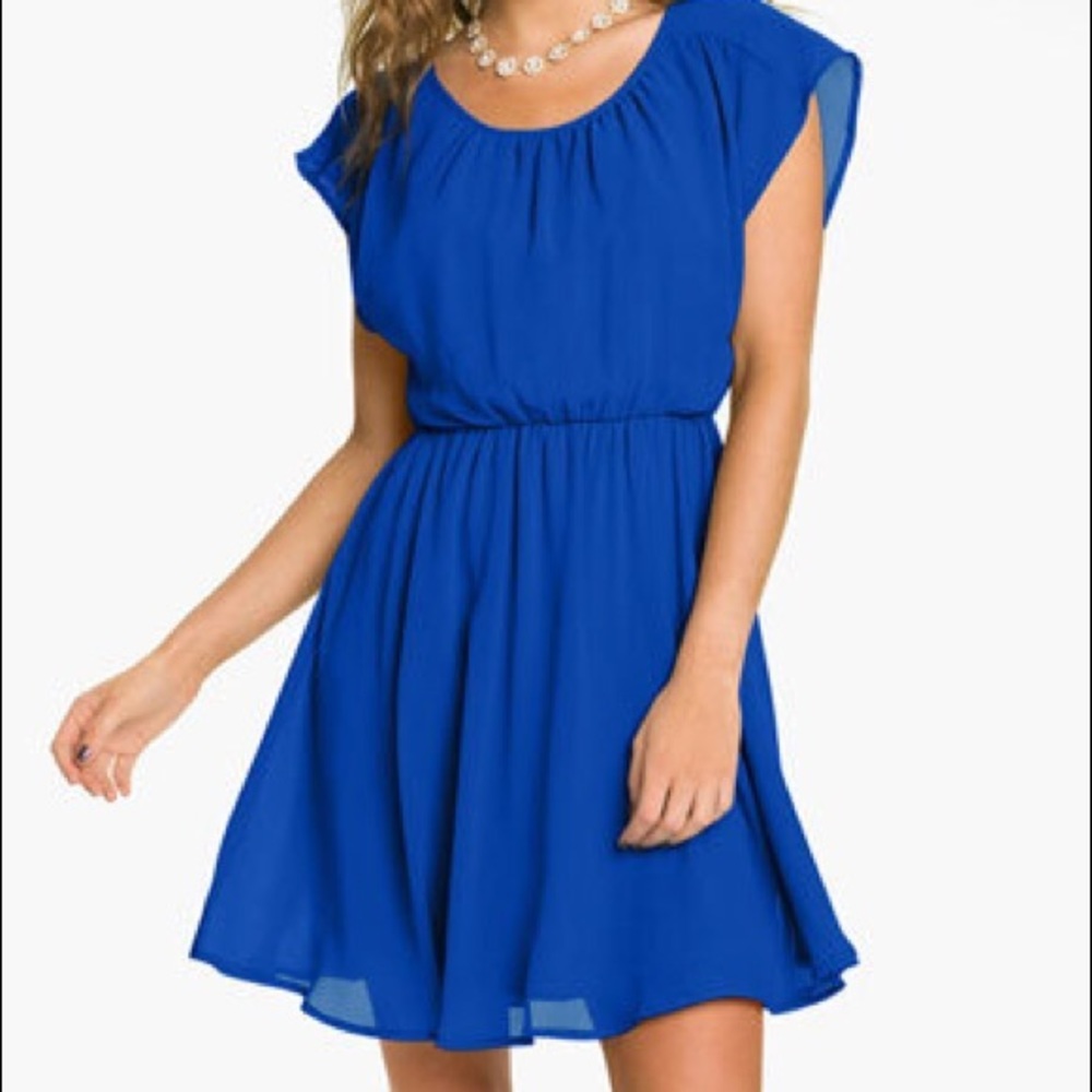 Blue Lush Flowy Dress